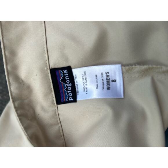 Patagonia‎ Womens Duway Beige Skirt Built In Shorts Side Zippers Pocket Size 8 - Picture 6 of 6